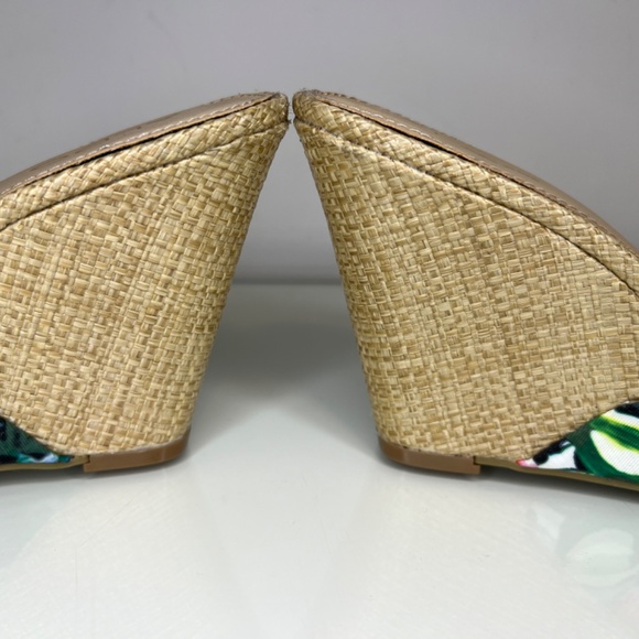 Aldo Sandals Floral Colourful Hawaiian Wedge Wicker High Heel Size 7.5 - Picture 5 of 14